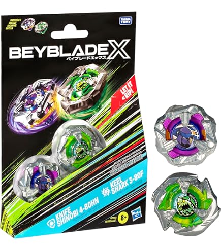 Beyblade X Dual Pack Bite Croc 3-60LF et Sting Unicorn 4-60P